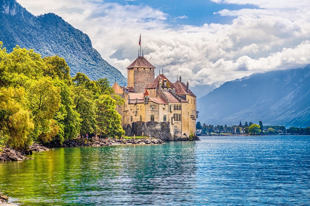 Château de Chillon au bord du lac Léman